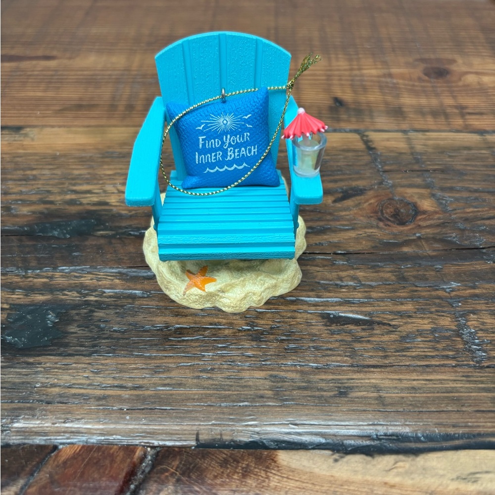Hallmark Blue Adirondack Chair Ornament